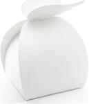 PartyDeco Dekorációs dobozok, fehér szárnyak, 10 db - PartyDeco (PUDCS17-008)