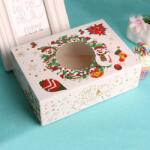 Cakesicq Csomagolás karácsonyi cukorkákhoz, karácsonyi koszorú 22x15x7 cm - Cakesicq (cb.sd006.f)