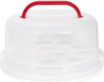 Patisse Üdítő kerek műanyag doboz tortához és cupcake-okhoz, 30 cm - Patisse (P10293)