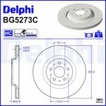 DELPHI Brzdový kotúč DELPHI BG5273C (BG5273C)