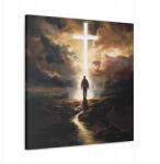  Vallásos vászonkép út a Kereszthez modern művészet 80x80 (SAC117)