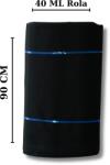 SABAEV Rola Neagra 90 cm din Bumbac 100% - Ideala pentru Lenjerii de Pat și Proiecte Diverse Rola 40 ml