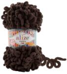 alize Puffy Fine 26 - sötét csokoládé (kötés kézzel, tű nélkül) (fine26)