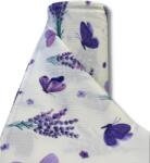 SABAEV Material creponat satinat 240 cm engross pentru lenjerii de pat 30 ml rola flori geo1