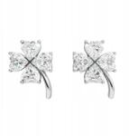 Little Angel Ezüst fülbevaló lóhere strasszokkal (J824)