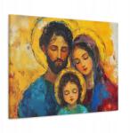  Vallásos kép Szent Család Jézus Mária József, mint olajfestmény 60x40 (SAC2048)