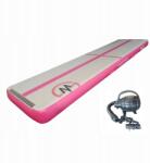 Master Airtrack akrobatikus pálya Master 400 x 100 x 20 cm szürke-rózsaszín (MAS-B866-pink)
