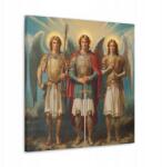  Vallásos kép Három Arkangyal Mihály Gábriel Raffael, mint olajfestmény 60x60 (SAC2059)