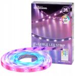 Grundig Led Szalag 3M Zene Funkció 12 Szín 4 Fényeffekt Háttérvilágítás (SUFITOWE ŚCIENNE UNIWERSALNE LAMPKI LED TAŚMA)