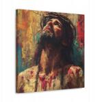  Vászonkép 60x60 Jézus Krisztus töviskoronában, olajfestmény 17 (SAC060)