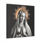  Vallásos kép Szűzanya fekete-fehér arany modern glamour stílus 70x70 (SAC380)