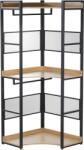 Mobikon Raft pardoseala fier negru mdf laminat stejar Kilos 80x80x200 cm (0000400930) Raft