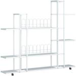 Mobikon Raft pardoseala fier alb Laskia 120x27x114, 5 cm (0000400281) Raft