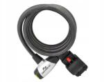 Nexelo Spirál kerékpárzár kulccsal Nexelo 1800mm, vázra szerelhető tartóval (L233790NEX)