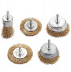  Drótkefe Készlet Fúrógéphez 5 db-os (M-5in1)