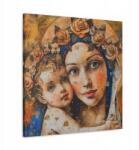  Vászonkép 90x90 Szűzanya És A Kis Jézus, mint olajfestmény (SAC007)