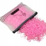 GBS Rózsaszín hajgumi szett 2000db-os (Gumki Gumeczki Silikonowe)