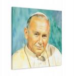  II. János Pál Pápa Vászonkép Károly Wojtyla 4 mint akvarell 70x70 (SAC143)