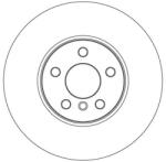 TRW Brzdový kotúč TRW DF6834S (DF6834S)