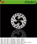 NG Féktárcsa Hátsó Beta Rev 3 125/200/250/270 '03-'08 (165X3) (4X10, 5M