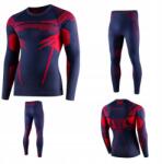 Brubeck férfi pulóver Dry sötétkék/piros XL termoaktív síléc (LS15700 +LE13270)