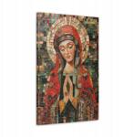  Vallási kép Szűzanya kubizmus stílus ólomüveg modern művészet 70x50 (SAC347)