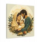  Vallási kép Szent Család Jézus Mária József art deco stílus 70x70 (SAC739)