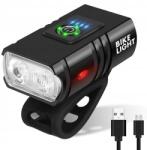 Interlook Erős Kerékpár Lámpa Led T6 Cree Usb Alumínium (BL03+BL069-BLACK)