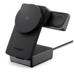Spigen ESSENTIAL EF323MQ asztali töltő 3in1 (25W, gyorstöltő, wireless, MagSafe, Airpods, Apple Watch töltő) FEKETE Apple iPhone 12, iPhone 12 Pro, iPhone 12 Pro Max (ACH10398)