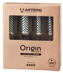 Artero Комплект професионални четки за коса Artero - Origin, естествен косъм, 15 mm, 22 mm, 34 mm и 43 mm (K614)