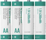 KeepPower P1450i2 AA 1.5V 2866 mAh újratölthető Li-ion akkumulátor, 4 db