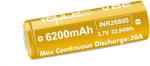 Vapcell V62 26800 3.7v Li-ion akkumulátor 6200mAh kapacitással és 30A folyamatos terhelhetőséggel