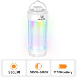 Wurkkos CL01 kempinglámpa, állítható szín, power bank, RGB