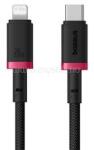 Baseus iPhone 14 Plus / 14 Pro Max / 14 Pro DURA adatkábel Type-C - lightning, 200cm, PIROS/FEKETE (P10377800U01-03) (P10377800U01-03)
