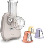 Tefal Razatoare electrica Tefal Fresh Express DN853BE0, 150W, 3 in 1, 3 conuri detasabile pentru feliare, maruntire si taiere cuburi, compatibil masina de spalat vase, design compact, gri (DN853BE0)
