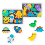 Trendhaus Radír Dino vagy Space 6 db/doboz, 2 féle készlet (959300) (959300) - aqua