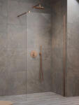 Radaway Modo New Brushed Copper II Walk-in szálcsiszolt réz zuhanyfal 115 átlátszó