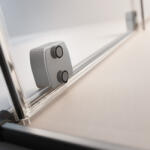 Radaway Furo Brushed GunMetal Walk-in szálcsiszolt fegyvermetál zuhanyfal 140 jobbos átlátszó