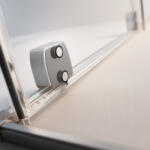 Radaway Furo Brushed Nickel Walk-in szálcsiszolt króm zuhanyfal 80 balos átlátszó