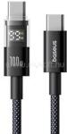 Baseus DISPLAY II adatkábel Type-C - Type-C, 100cm, FEKETE (P10382702121-00) (P10382702121-00)