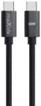 Maxlife Cablu Date si Incarcare USB-C - USB-C MaXlife MXUC-12, 60W, 1m, Negru - evomag