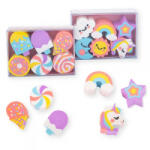 Trendhaus Radír Unicorn vagy Candy 6 db/doboz, 2 féle készlet (959317) (959317) - aqua