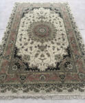 Nílus Vintage Perzsa szőnyeg (57) Tabriz Zöldes-Púder 200x300cm