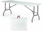 ModernHOME összecsukható kerti Étkezőasztal 180x74 cm - fehér