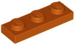 LEGO® Alkatrészek (Pick a Brick) Sötét narancssárga 1X3 Lapos Elem 6186007 (6186007)