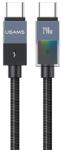 USAMS SJ777 cablu de date Type-C - Type-C, 120cm, VERDE (SJ775USB01)