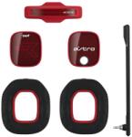 Logitech Аксесоари за слушалки Astro A40 TR Mod Kit (939-001545), включва звукоизолиращ микрофон / подплатена лента за глава / шумоизолиращи възглавици / силиконови прегради, червени (939-001545)