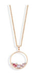 Victoria Rose Gold Színű Színes Köves Nyaklánc