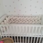  Fonott rácsvédő négyes fonat - bézs, 180-420cm