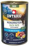 ONTARIO Conservă Ontario Adult monoprotein pate de rață cu dovleac 400g (214-860057)